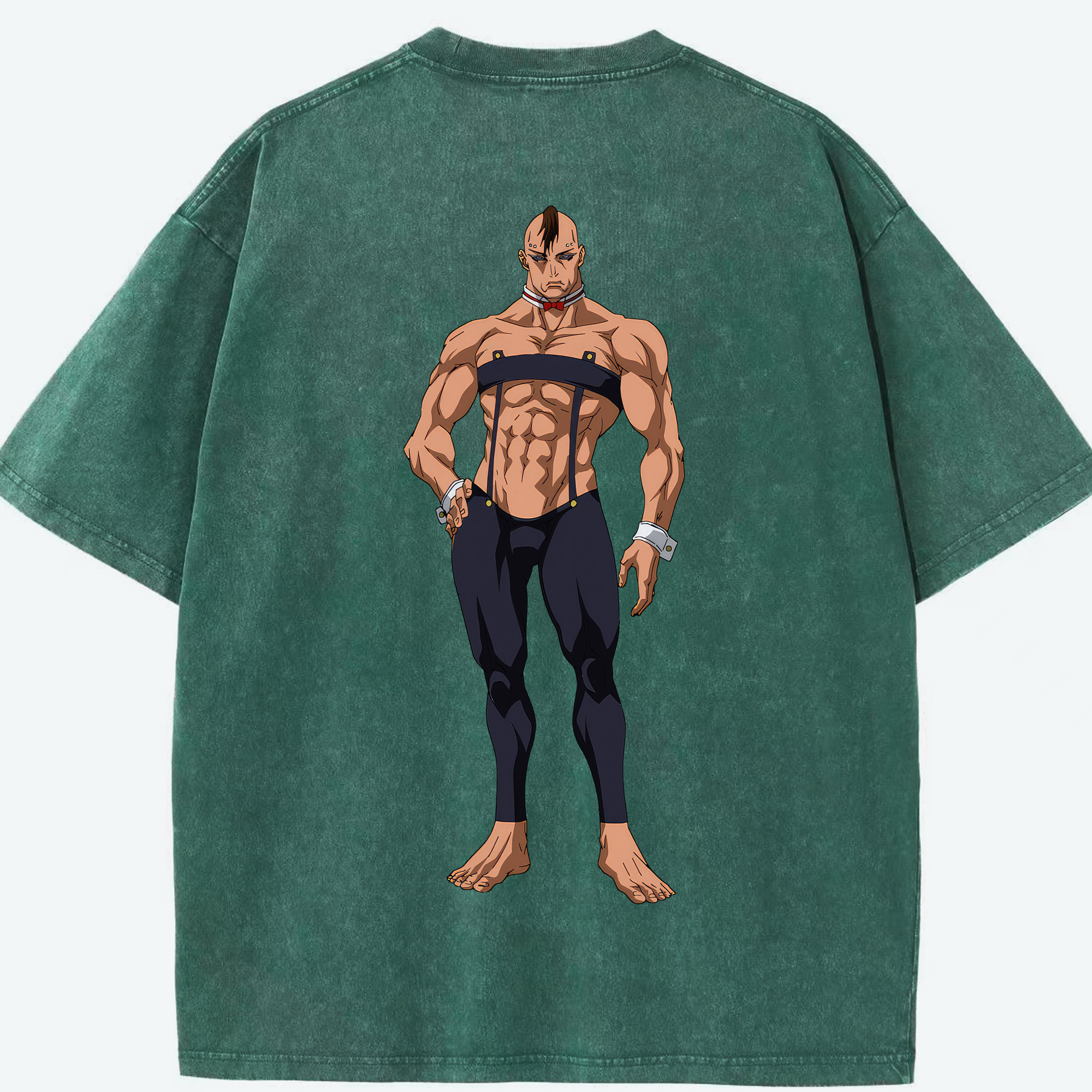 （画像用） 呪術廻戦 Jujutsu Kaisen 綿100% ヴィンテージ風 半袖Tシャツ（背面プリント）